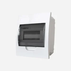 Caja de dist. p/empot. 8M 211HX199WX86Dmm Plastico ABS IP40 Vent. Trans.