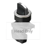 S3SF-S1W Selector tipo palanca corta 2 posiciones 30mm momentaneo blanco