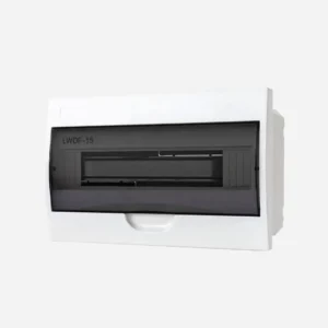 Caja de dist. p/empotrar 15M 211HX340WX90Dmm Plastico ABS IP40 Vent. Trans.