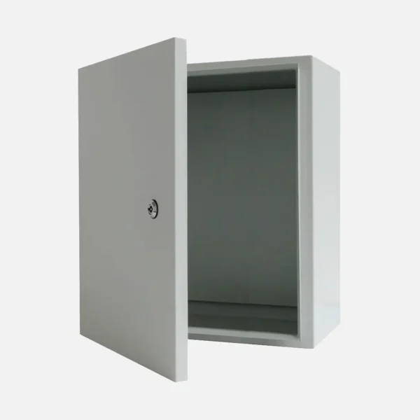 Gabinete mural c/plat.  1000HX800WX300Dmm Acero lam. en friogalv RAL7035 IP66
