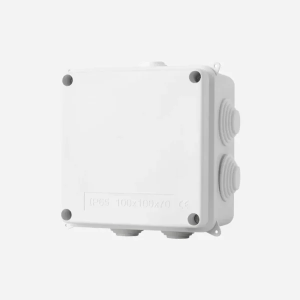Caja estanca c/conos 7/28 100mmHX100mmWX70mmD Plastico ABS IP65