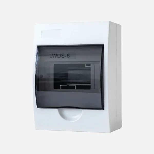 Caja de dist. p/sobrep. vent. transp. 6M 148HX198WX95D Plastico ABS IP40