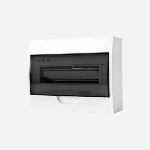Caja de dist. p/sobrep. vent. transp. 12M 198HX256WX95D Plastico ABS IP40