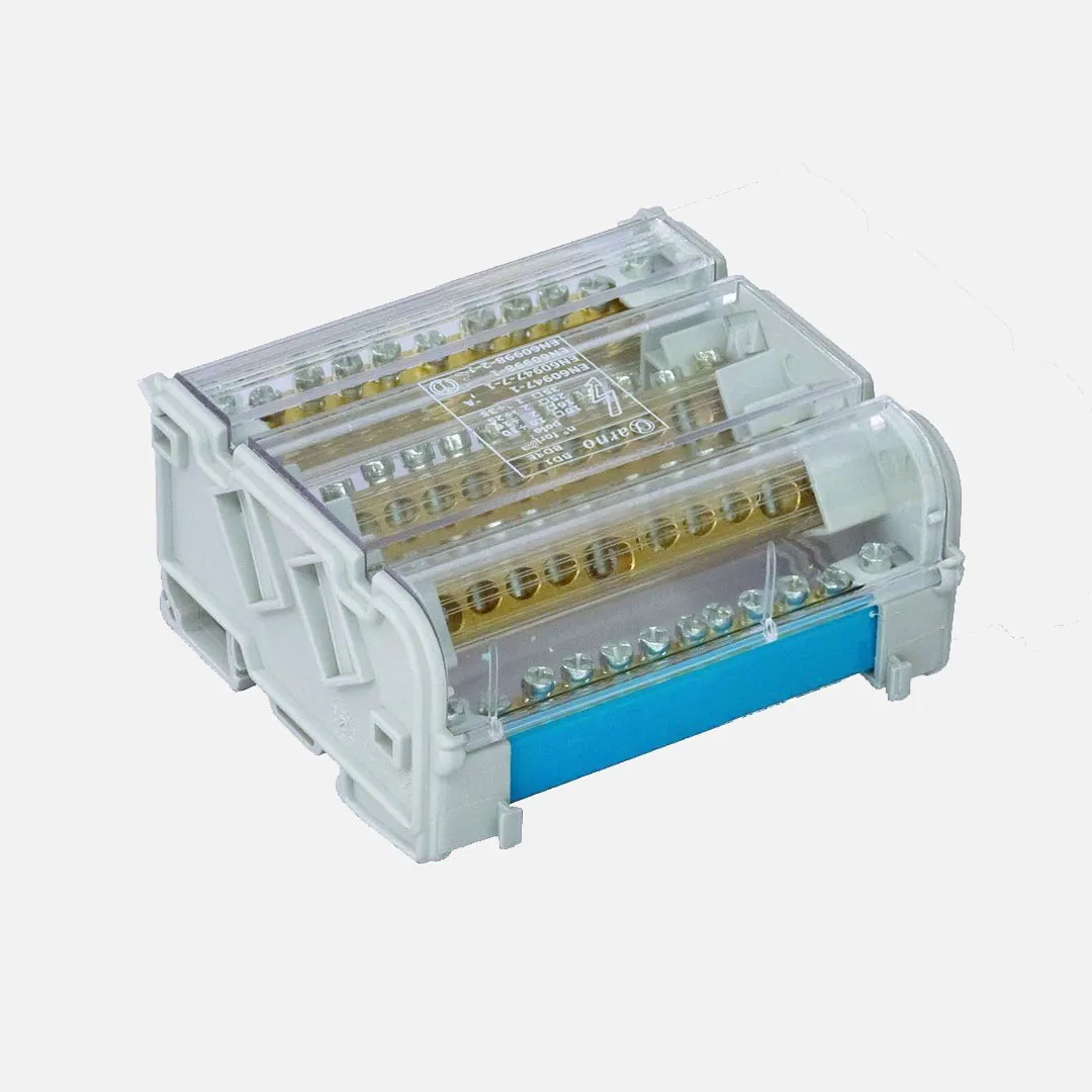Bloque de terminales de distribución tetrapolar 11 orificios por polo 125A 750VC