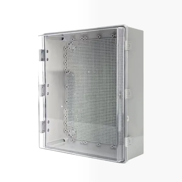 Gabinete mural puerta transp. c/platina 600mmHX400mmWX220mmD ABS+PC IP66