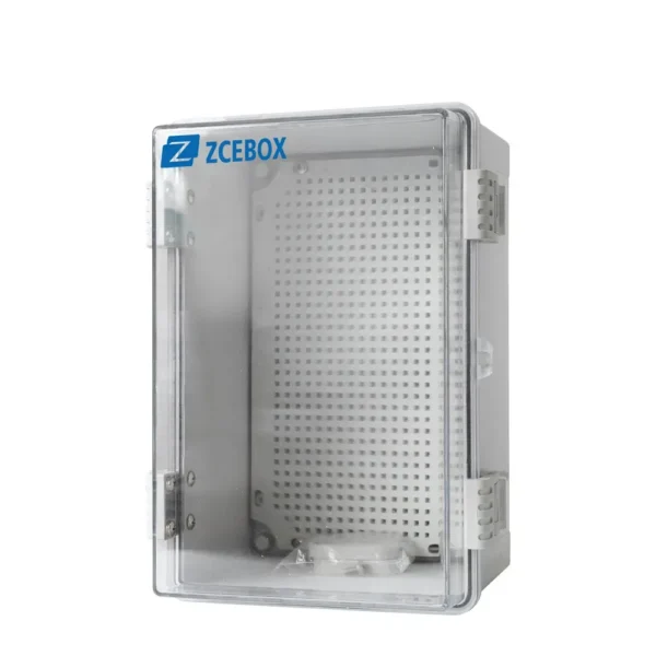 Gabinete mural puerta transp. c/plat. 150HX100WX70Dmm Plastic. ABS+PC IP66