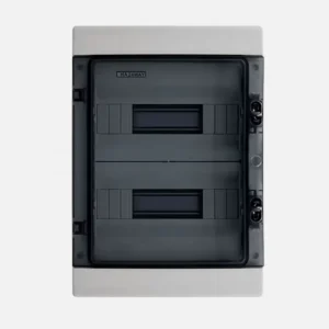 CDN24PT Caja de dist. p/sobreponer 24M 300mmHX415mmWX140mmD Plastico ABS IP65