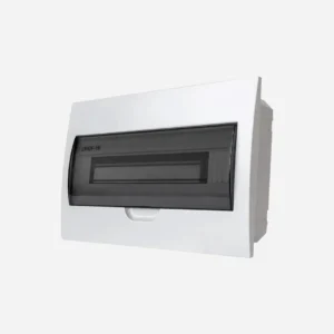 Caja de dist. p/empotrar 18M 380HX235WX97Dmm Plastico ABS IP40 Vent. Trans.