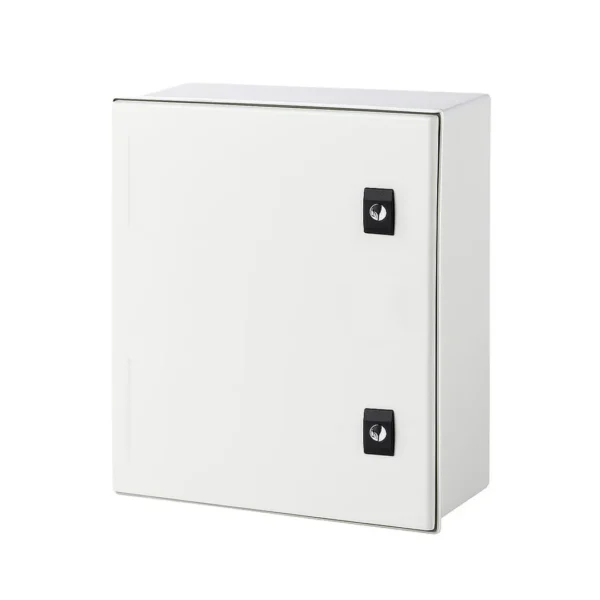 Gabinete mural 1P c/plat. de mont. 400HX400WX200Dmm Fibra d/vid. IP65