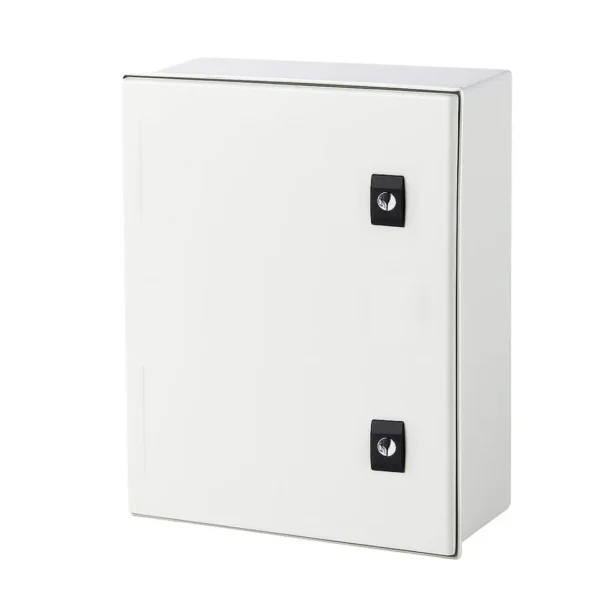 Gabinete mural 1P c/plat. de mont. 600HX400WX230Dmm Fibra d/vid. IP65