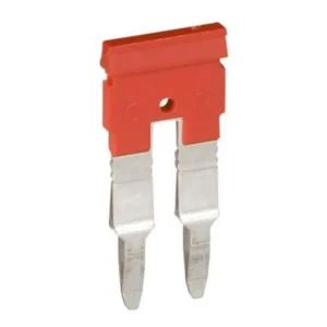 Puente de conexión a presión 2 polos 41A p/clema de paso 8mm 800V rojo