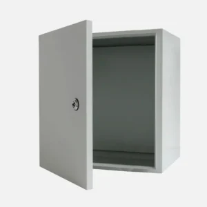 Gabinete mural c/plat. 600Hx600Wx300Dmm Acero lam. en friogalv RAL7035 IP66
