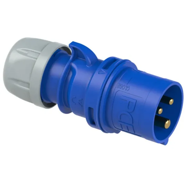 2101 Clavija aerea 2P+T 6H 16A 230V IP44 Azul