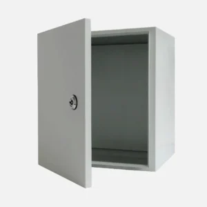 Gabinete mural c/plat. 300Hx300Wx200Dmm Acero lam. en friogalv RAL7035 IP66