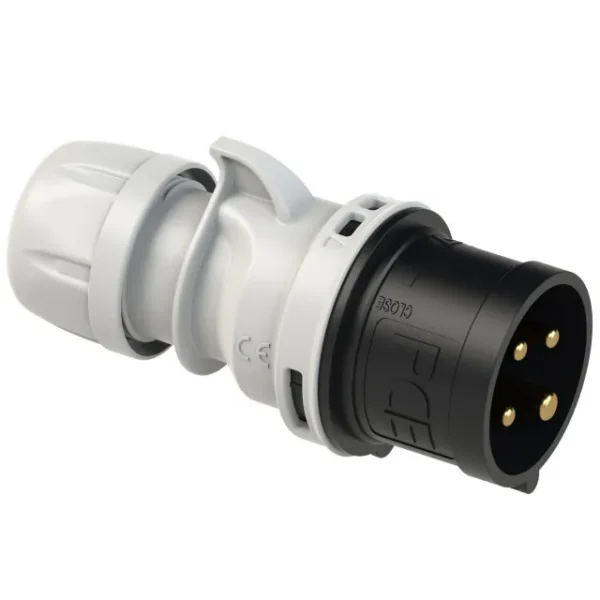 5105 Clavija aerea 3P+T 7H 32A 500V IP44 Negro
