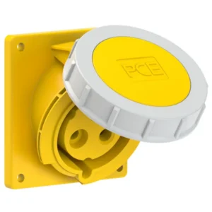 1804 Base empotrar 2P+T 4H 32A 110V IP67 Amarillo