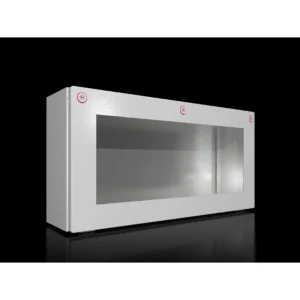 KX Caja mural Bus 300Hx600Wx155Dmm ventana d/policarbo. IP65 RAL7035 Sin placa