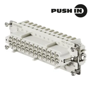 HDC HE 24 FP Inserto hembra Conexión push in 24P 16A 500V Tamaño 8