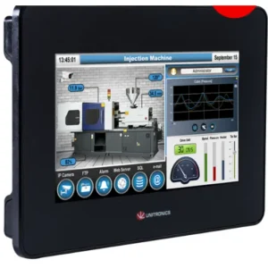 Pro HMI+PLC 7” LCD TFT Color 800x480px 10DI (2xHSC), 2AI, 2PT100/TC 8RO (2xPWM)