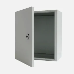 Gabinete mural c/plat. 200Hx200Wx150Dmm Acero lam. en friogalv RAL7035 IP66