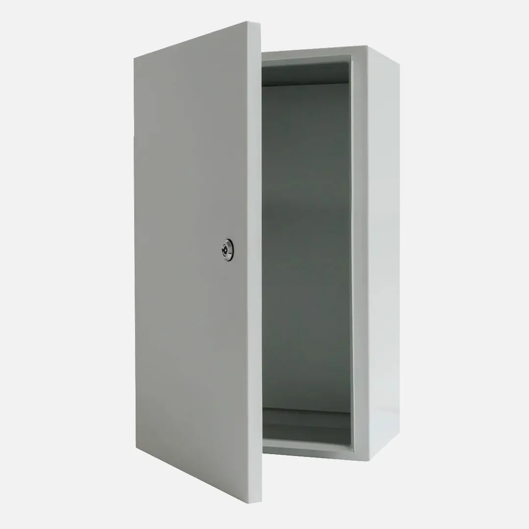 Gabinete mural c/plat. 1000Hx800Wx400Dmm Acero lam. en friogalv RAL7035 IP66