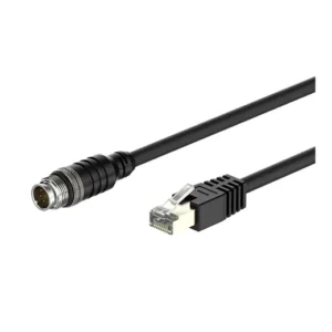C18-2PR Cable de comunicacion macho conector M12 8P RJ45 2mt IP68