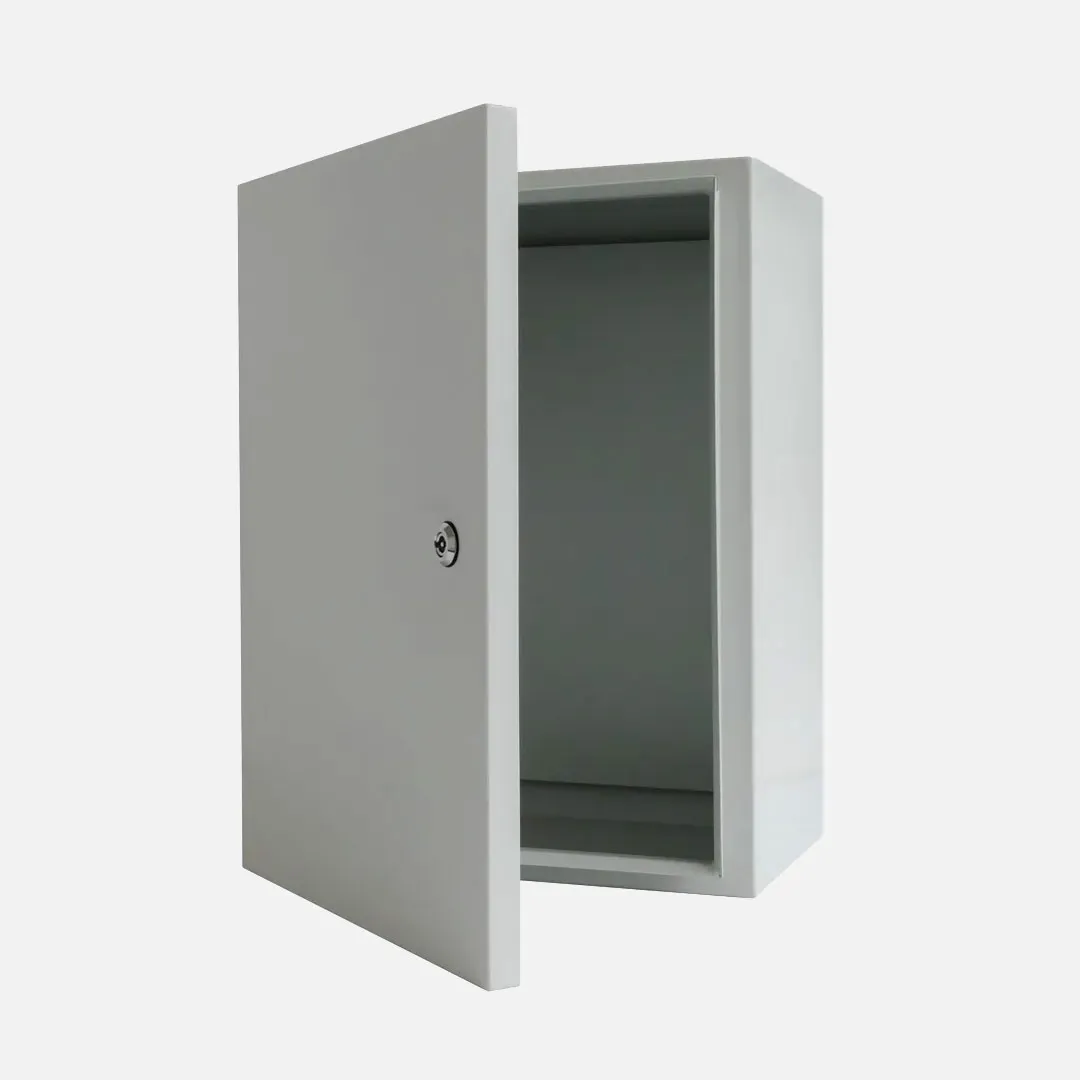 Gabinete mural c/plat. 800Hx600Wx400Dmm Acero lam. en friogalv RAL7035 IP66