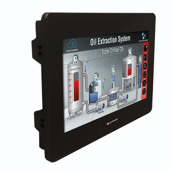 Pro HMI+PLC 10” LCD TFT Color 800x480px 10DI (2xHSC), 2AI, 12 TO PNP (Transist),