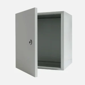 Gabinete mural c/plat. 500Hx500Wx250Dmm Acero lam. en friogalv RAL7035 IP66