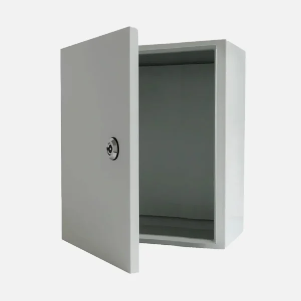 Gabinete mural c/plat. 250Hx200Wx150Dmm Acero lam. en friogalv RAL7035 IP66