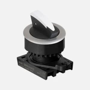 S3SF-S1W Selector tipo palanca corta 2 posiciones 30mm momentaneo blanco