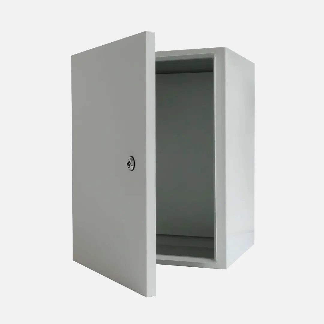 Gabinete mural c/plat. 700Hx500Wx300Dmm Acero lam. en friogalv RAL7035 IP66