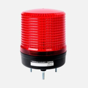 Baliza LED de 115mm Luz fija / intermitente + zumbador 80dB 90-240VCA Rojo