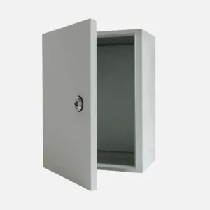 Gabinete mural c/plat. 300Hx200Wx150Dmm Acero lam. en friogalv RAL7035 IP66