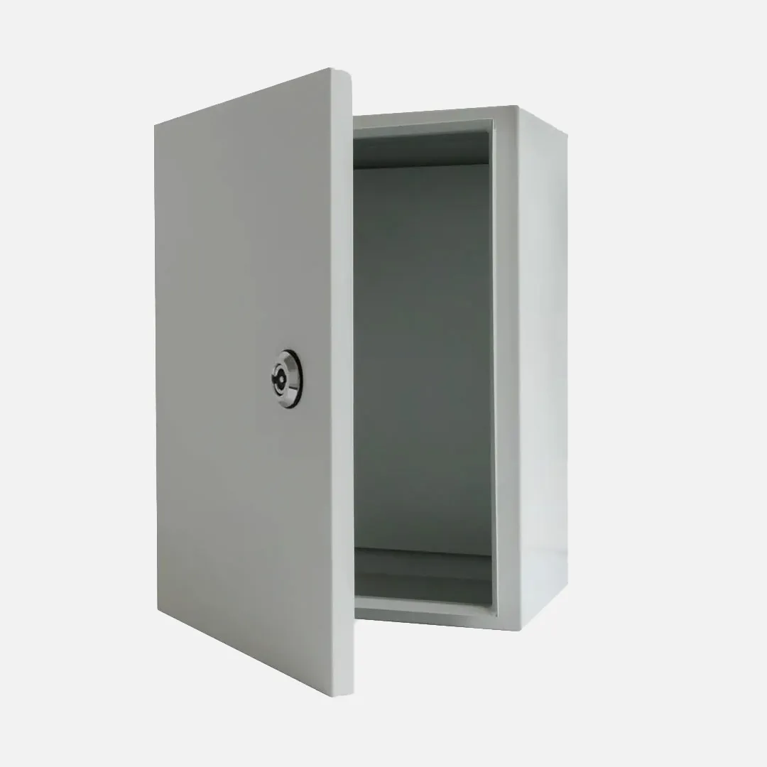 Gabinete mural c/plat. 300Hx200Wx150Dmm Acero lam. en friogalv RAL7035 IP66