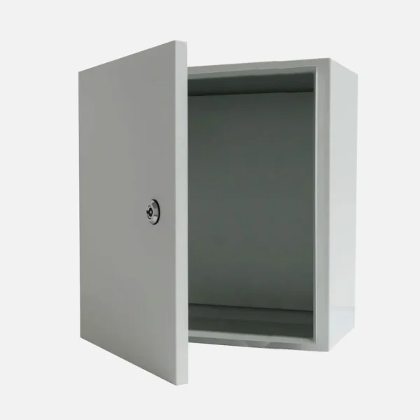 Gabinete mural c/plat. 600Hx600Wx200Dmm Acero lam. en friogalv RAL7035 IP66