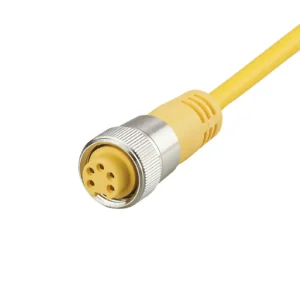 ADIO W80654 Cable con conector de 7/8″ hembra 5 pines 300VAC/DC IP64 2mts amaril