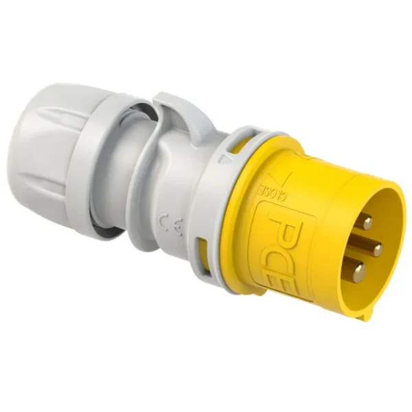 1104 Clavija aerea 2P+T 4H 32A 110V IP44 Amarillo