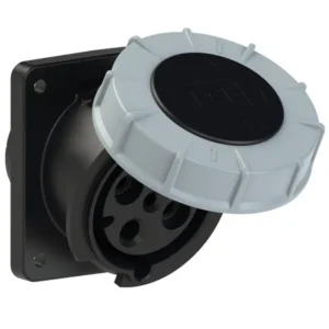 5852 Base empotrar 3P+T 7H 63A 500V IP67 Negro