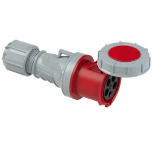 3753 Base aerea 3P+N+T 6H 63A 400V IP67 Rojo