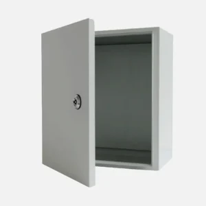 Gabinete mural c/plat. 300Hx300Wx150Dmm Acero lam. en friogalv RAL7035 IP66