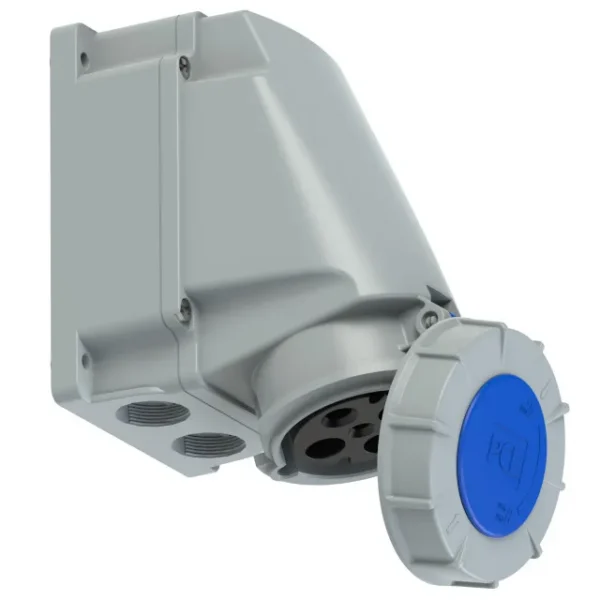 2872 Base mural 3P+T 9H 63A 230V IP67 Azul