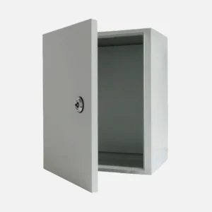 Gabinete mural c/plat. 300Hx250Wx200Dmm Acero lam. en friogalv RAL7035 IP66