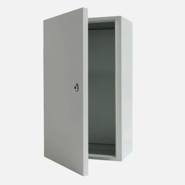 Gabinete mural c/plat. 1200Hx800Wx400Dmm Acero lam. en friogalv RAL7035 IP66