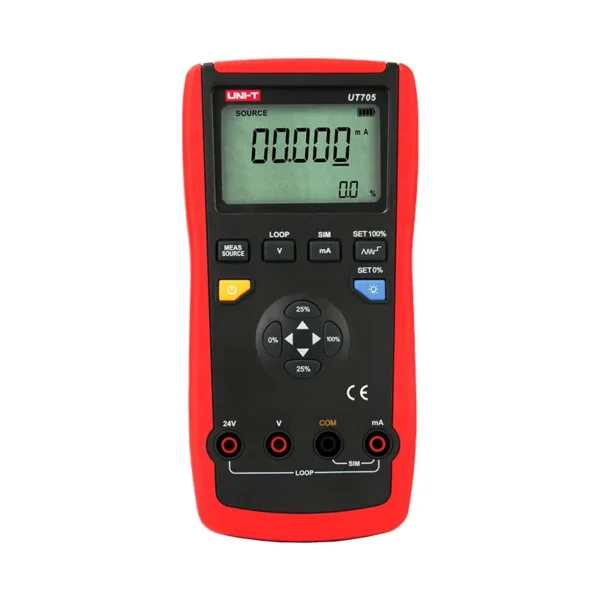 Calibrador de lazo portable 30VDC -24mADC salida de bucle 24V pantalla LCD