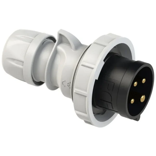 5602 Clavija aerea 3P+T 7H 16A 500V IP67 Negro
