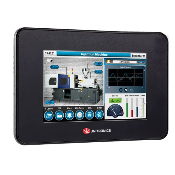 PLC+HMI Virtual 10 DI, 2AI 2TI 8AO Rele, 24VDC IP20 512MB 3GB