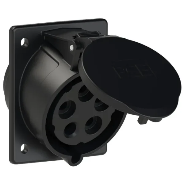 5306 Base empotrar 3P+N+T 7H 32A 500V IP44 Negro