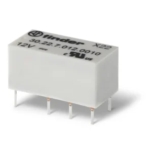 Relevador subminiatura DIL 8 pines 48VCD 2CO 2NA2NC AgNi+Au 2A 125V