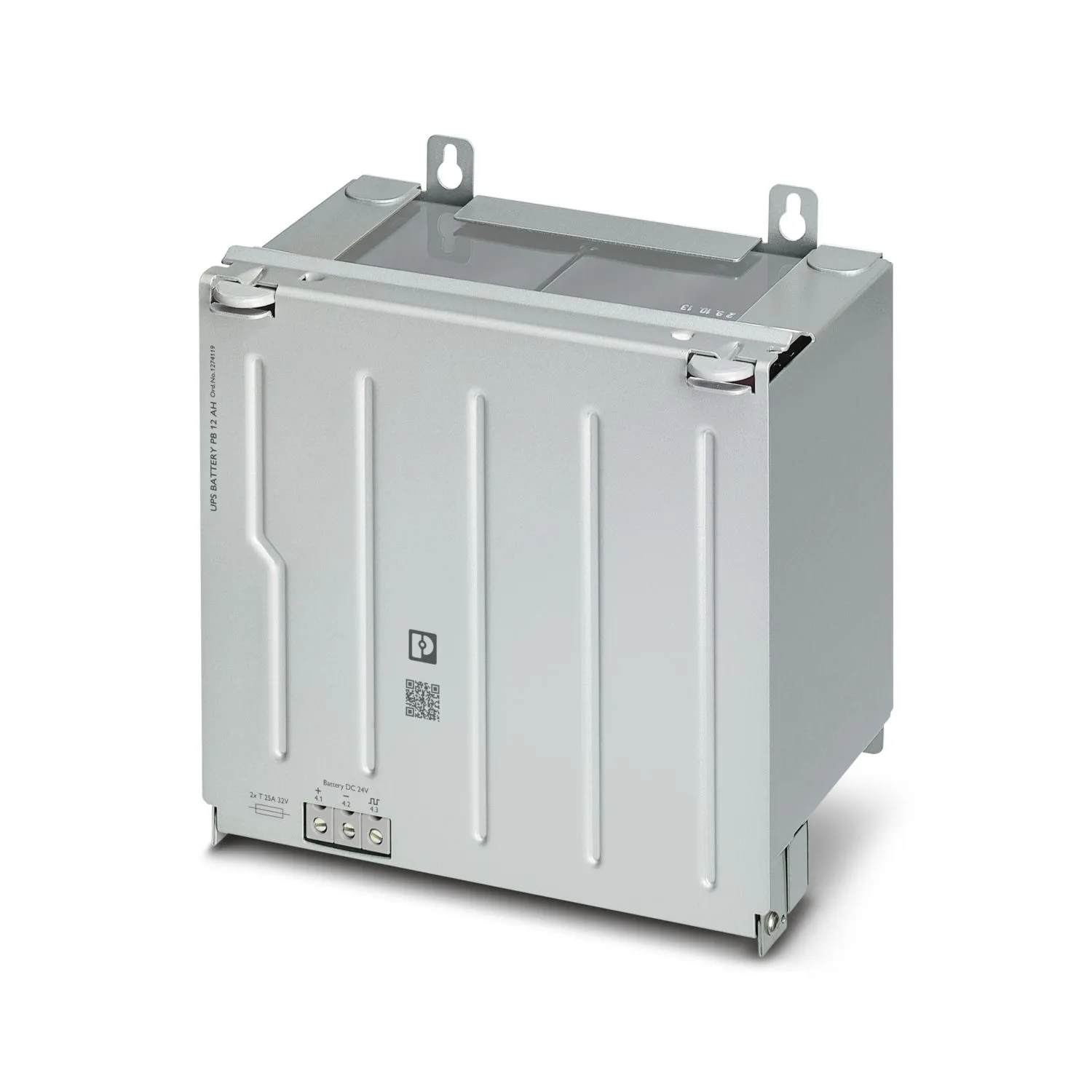UPS-BAT/PB/24DC/12AH Batería Acumulador Plomo VRLA 24VCC 12Ah Carril DIN IP20